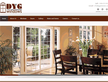 Tablet Screenshot of dygwindows.com